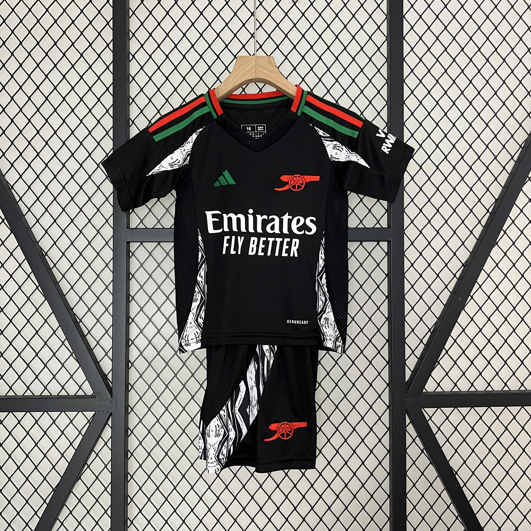 24-25 Arsenal Away Soccer Kids Kit Jersey+Shorts