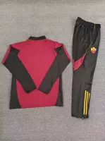 Roma Zipper Sweatshirt Half Zip Kit(Top+Pants) Black 2025/26 - view 3