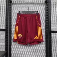 25-26 AS Roma Home Soccer Shorts Player Version - view 1