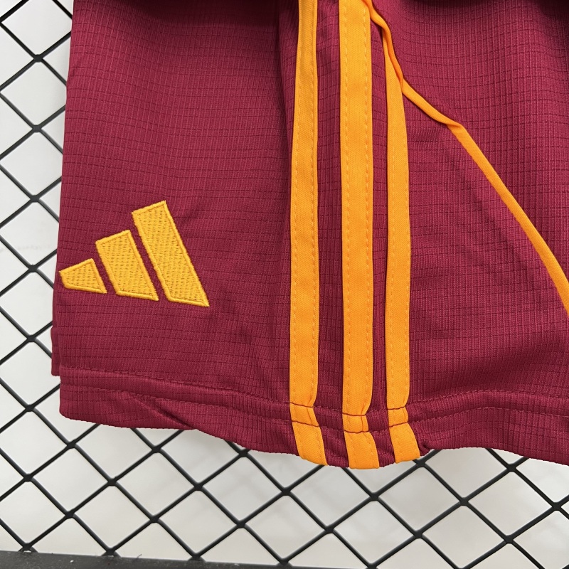 25-26 AS Roma Home Soccer Kids Kit Jersey+Shorts - view 4
