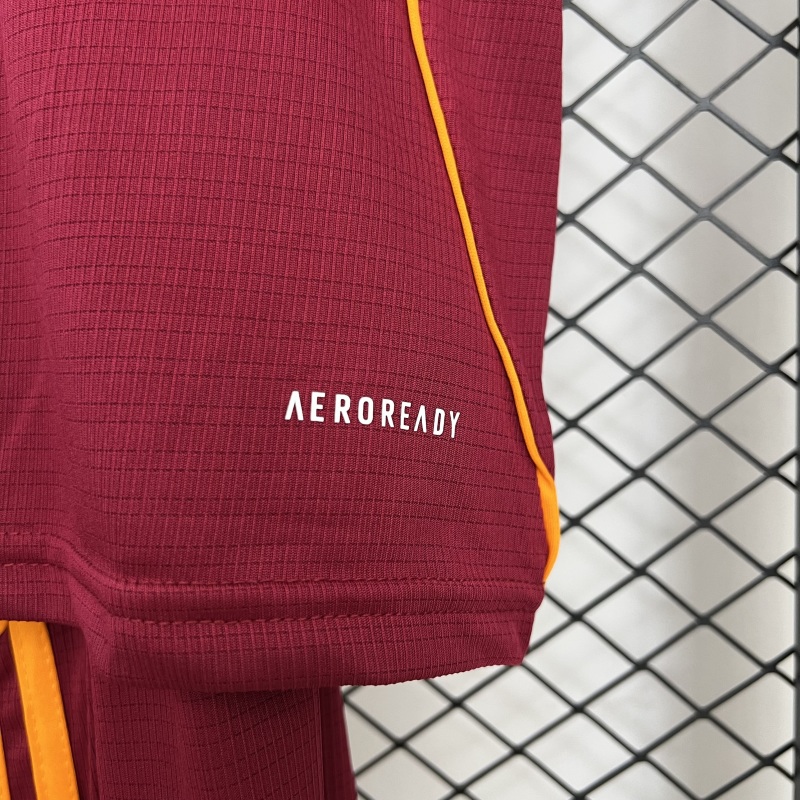 25-26 AS Roma Home Soccer Kids Kit Jersey+Shorts - view 8