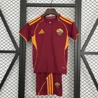 25-26 AS Roma Home Soccer Kids Kit Jersey+Shorts - view 1