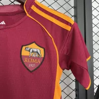 25-26 AS Roma Home Soccer Kids Kit Jersey+Shorts - view 5