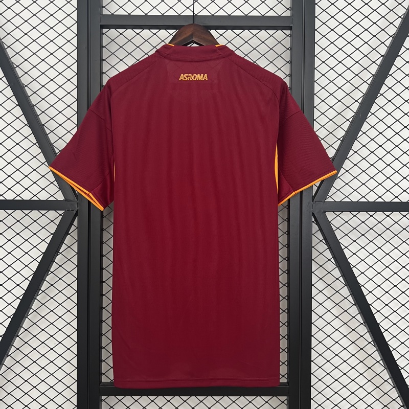 25-26 AS Roma Home Soccer Jersey - view 3