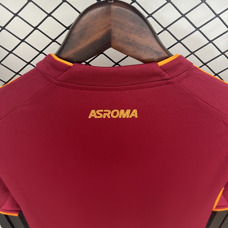 25-26 AS Roma Home Soccer Jersey - view 4