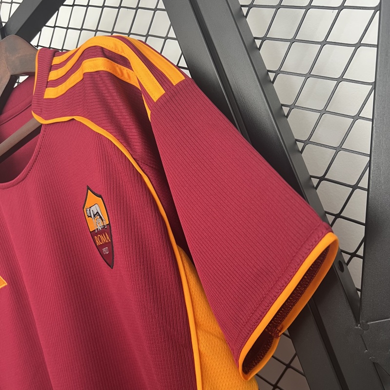 25-26 AS Roma Home Soccer Jersey - view 6