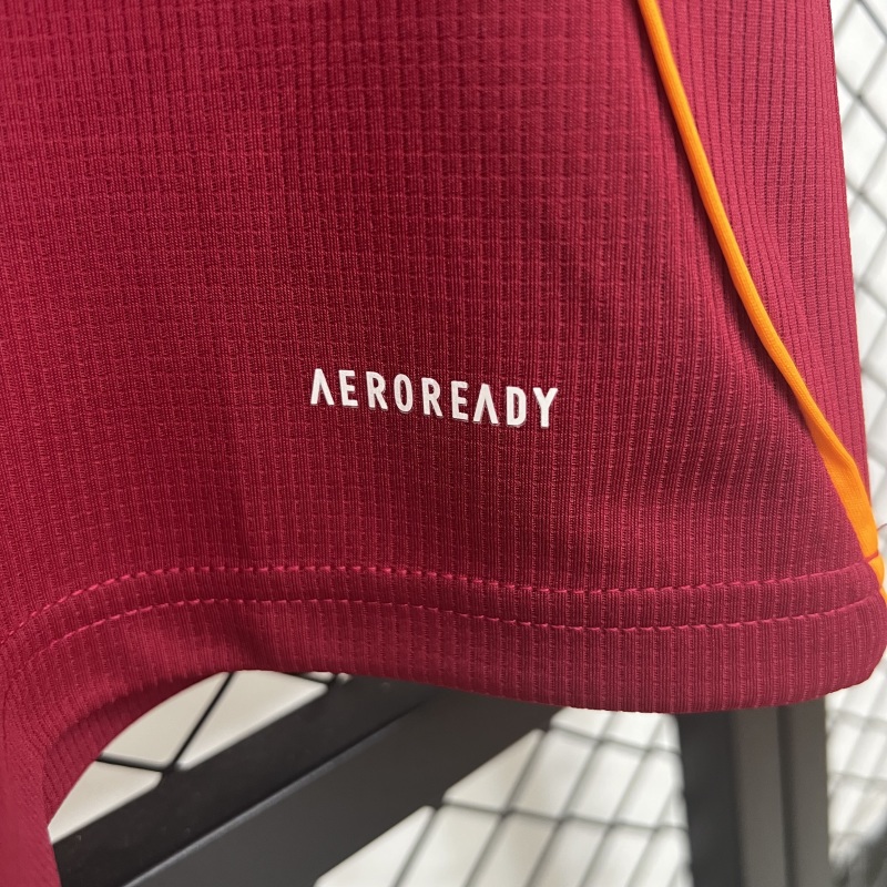 25-26 AS Roma Home Soccer Jersey - view 8