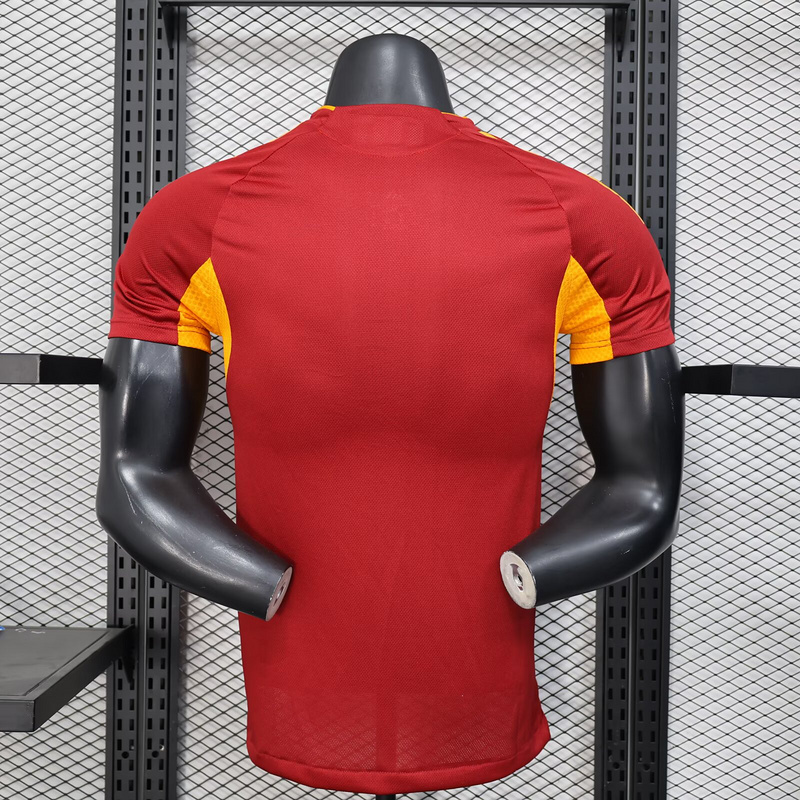 25-26 AS Roma Home Soccer Jersey Player Version - view 3