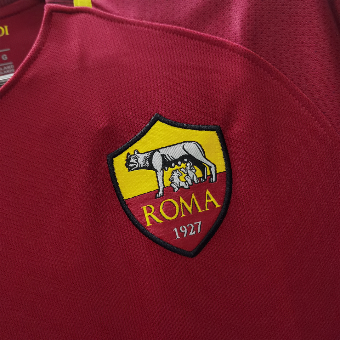 17-18 AS Roma Retro Jersey - view 3