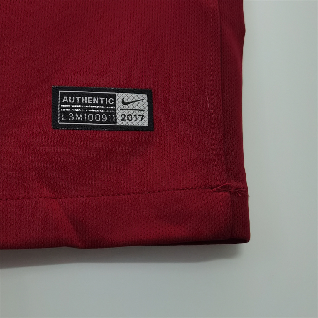 17-18 AS Roma Retro Jersey - view 7