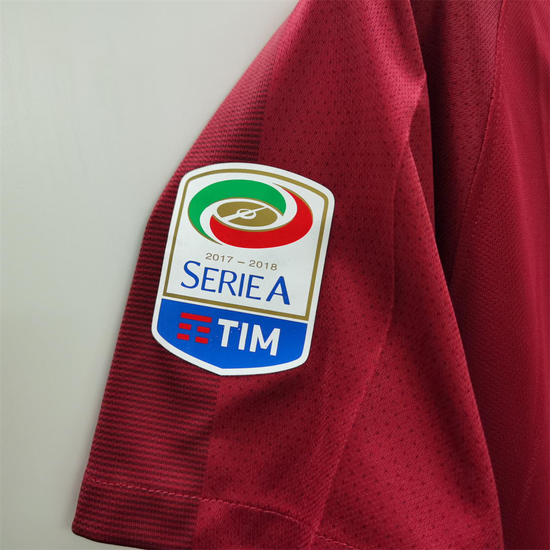 17-18 AS Roma Retro Jersey - view 10