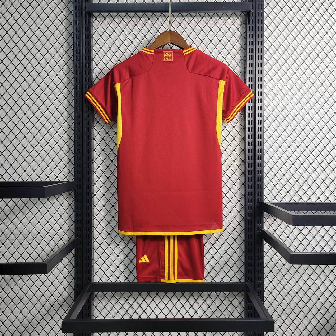23-24 Roma Home Kids Kit Jersey+Shorts 2023/24 - view 3