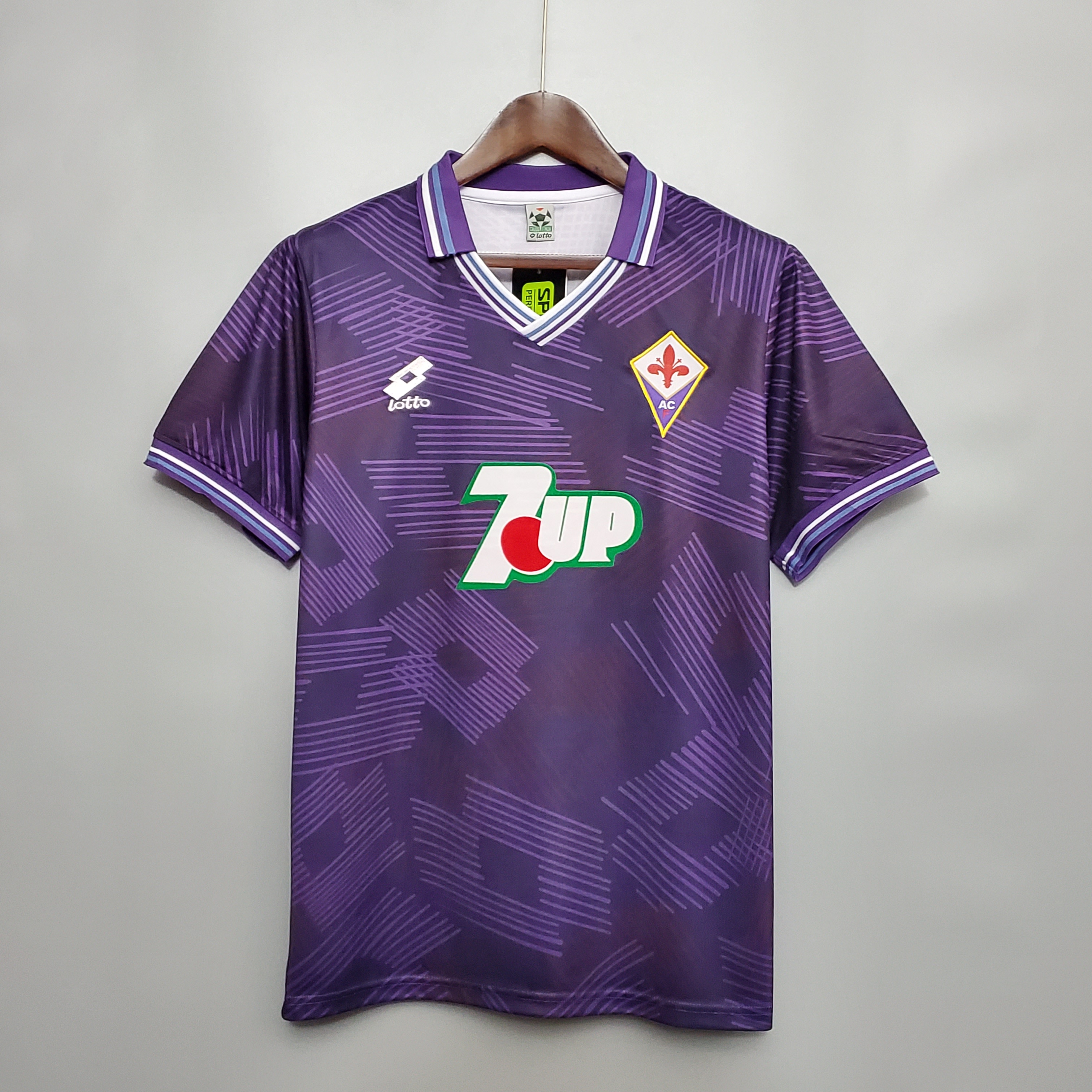 1992-1993 Fiorentina Soccer Home Jersey Retro Version