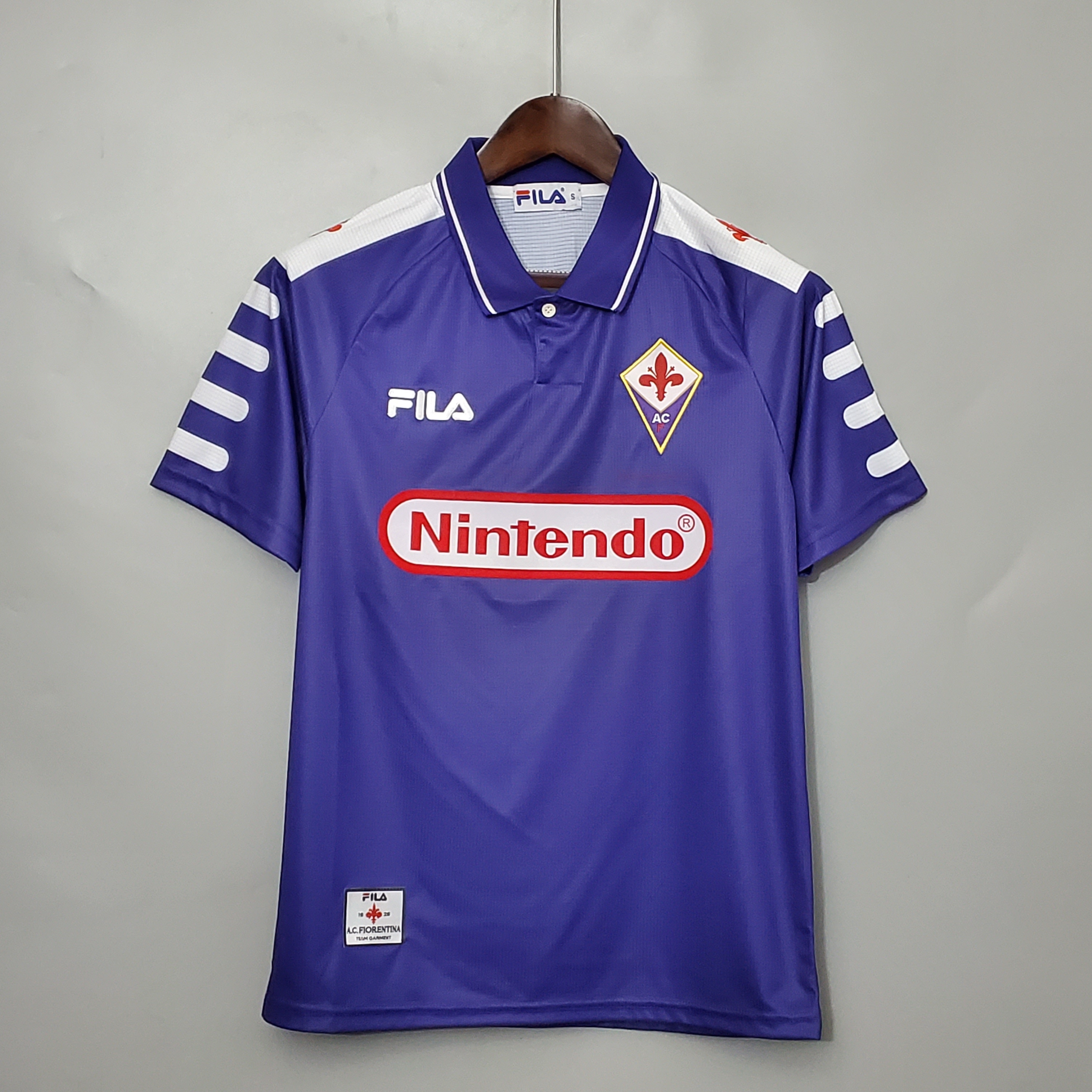 1998-1999 Fiorentina Soccer Home Jersey Retro Version