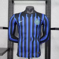 25-26 Inter Milan Home Kit Jersey Player Version Long Sleeve - view 1
