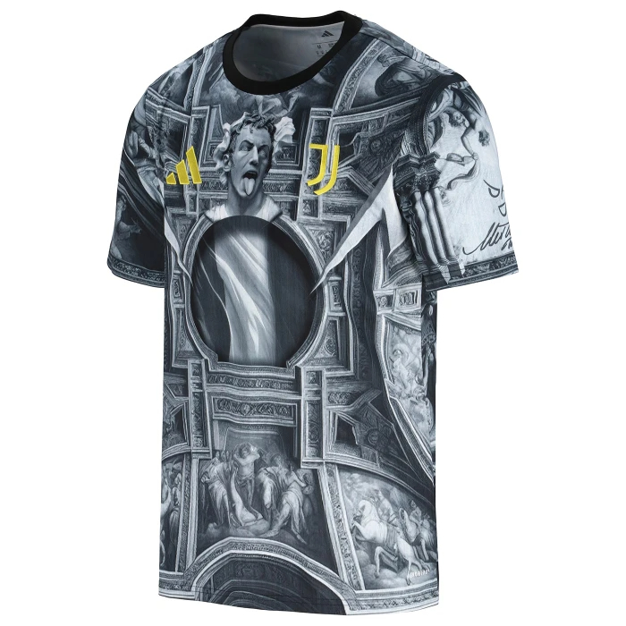 25-26 Juventus ADP Prematch Soccer Jersey - view 3