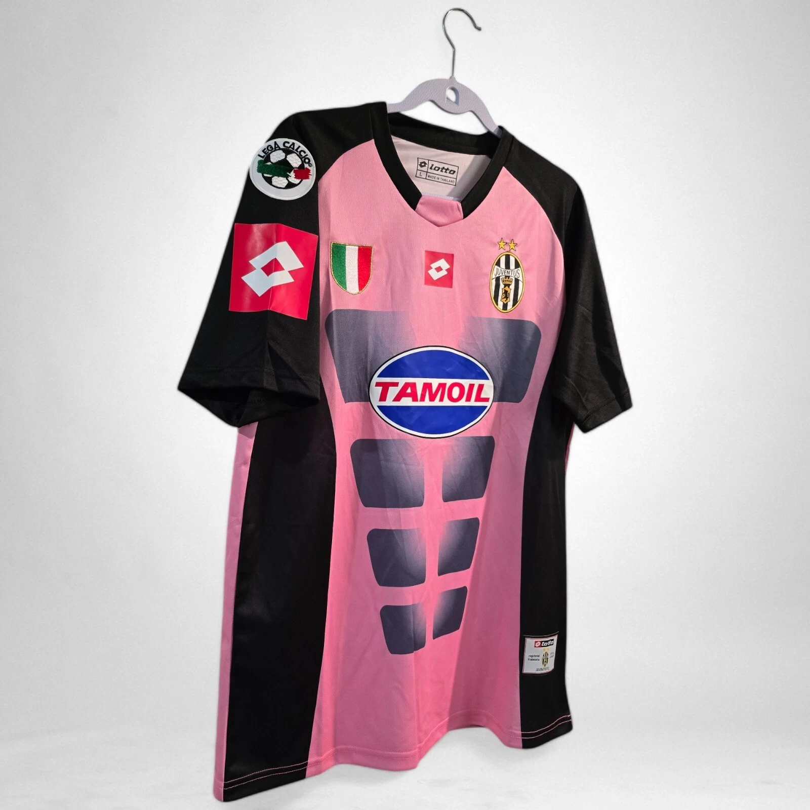 02-03 Juventus Goalkeeper Retro Jersey Pink - view 5