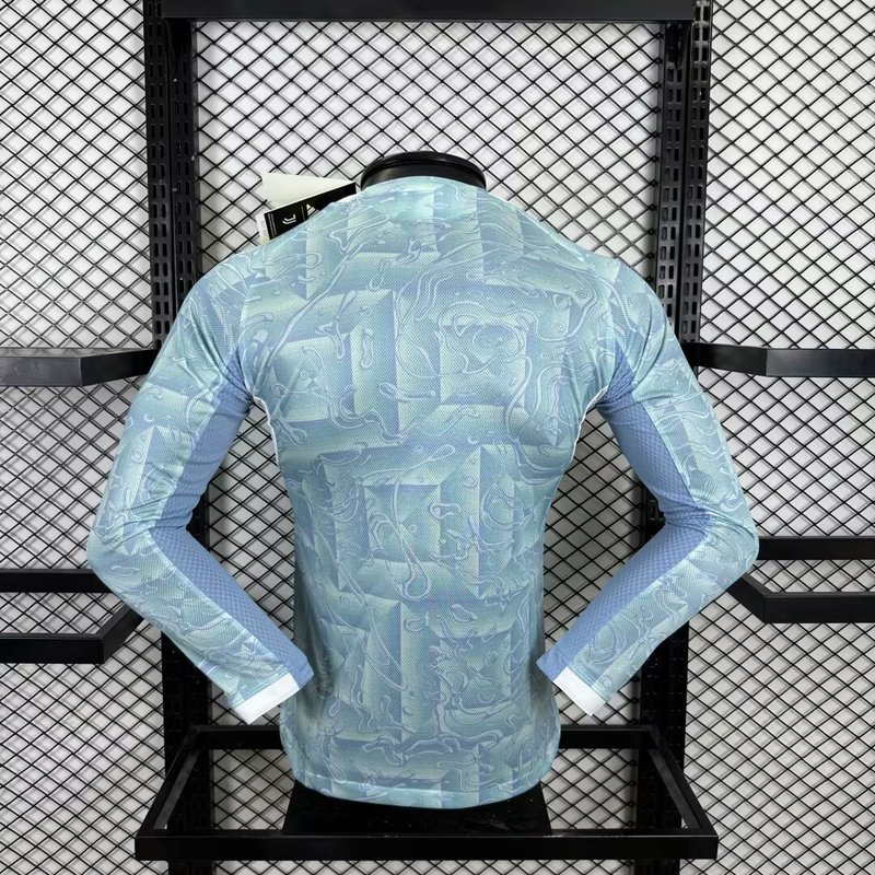 25-26 Juventus Away Soccer Jersey Player Version Long Sleeve - view 3
