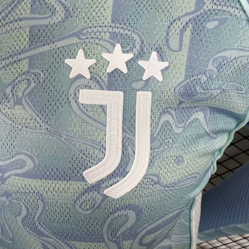 25-26 Juventus Away Soccer Jersey Player Version Long Sleeve - view 4