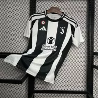 24-25 Juventus Home with Save the Children Sponsor Soccer Jersey - view 4