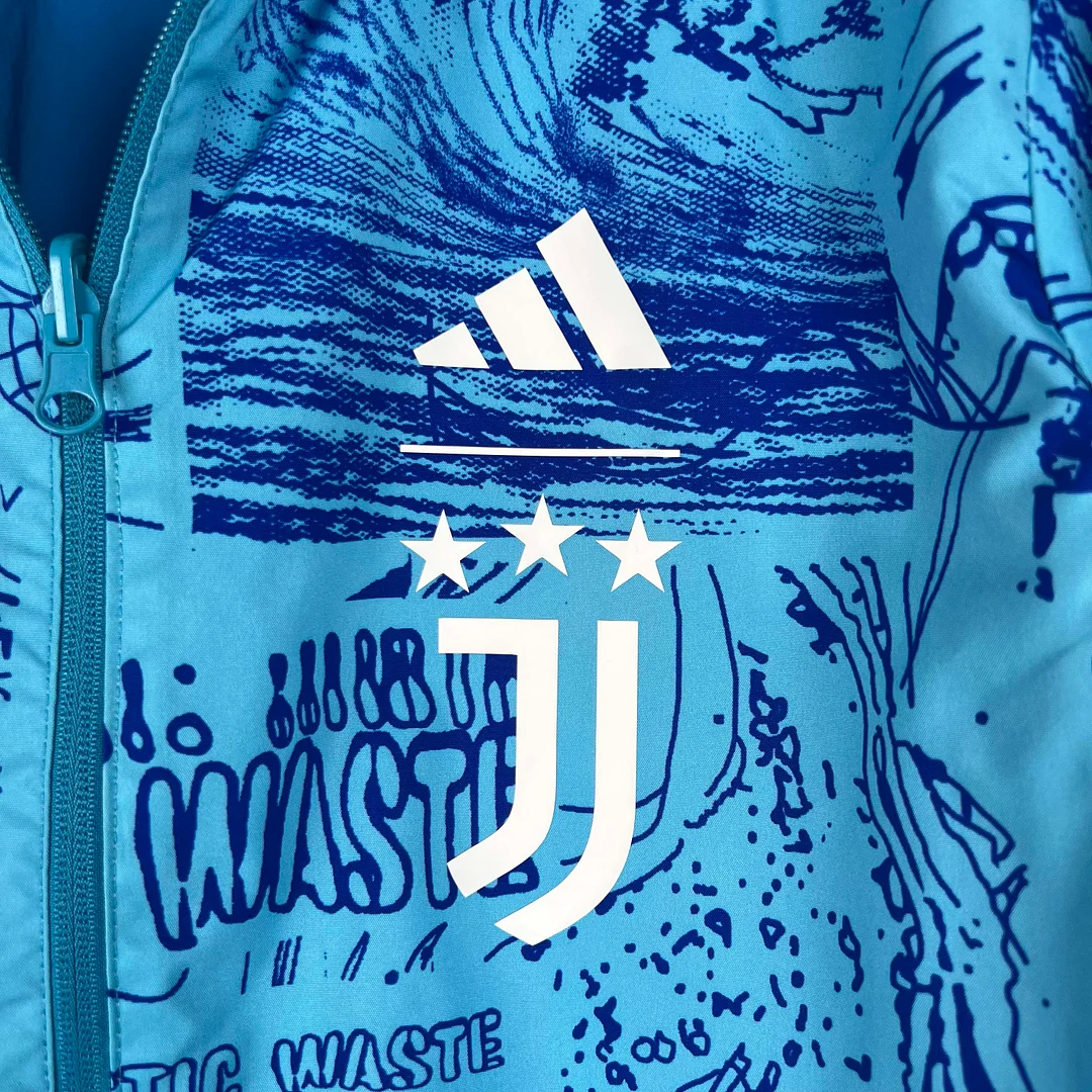 2023-2024 Juventus Reversible Windbreaker Blue Soccer Jersey 1:1 Thai Quality - view 9