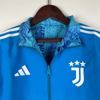 2023-2024 Juventus Reversible Windbreaker Blue Soccer Jersey 1:1 Thai Quality - view 3