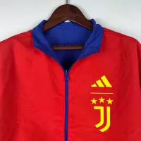 2023-2024 Juventus Reversible Windbreaker（Blue-red）Soccer Jersey 1:1 Thai Quality - view 9