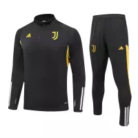 Kids Juventus Zipper Sweatshirt Kit(Top+Pants) Black 2023/24 - view 1
