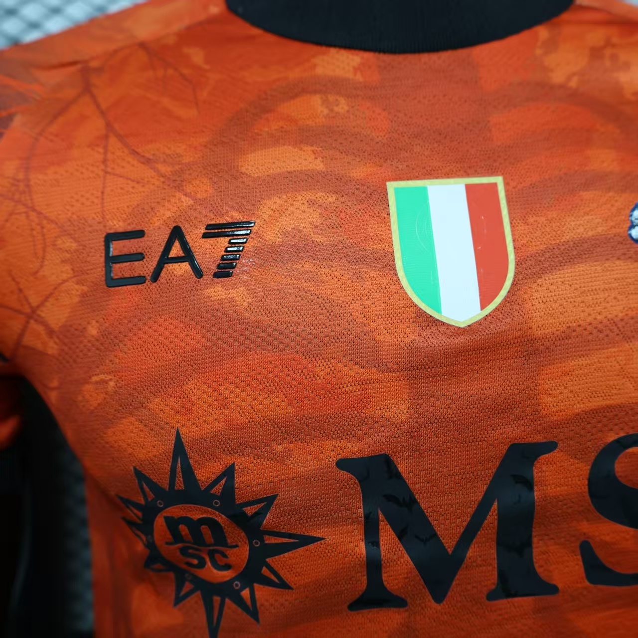 25-26 SSC Napoli Halloween Match Shirt Red - view 13