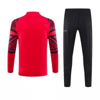 Kids Napoli Zipper Sweatshirt Kit(Top+Pants) Red 2023/24 - view 7