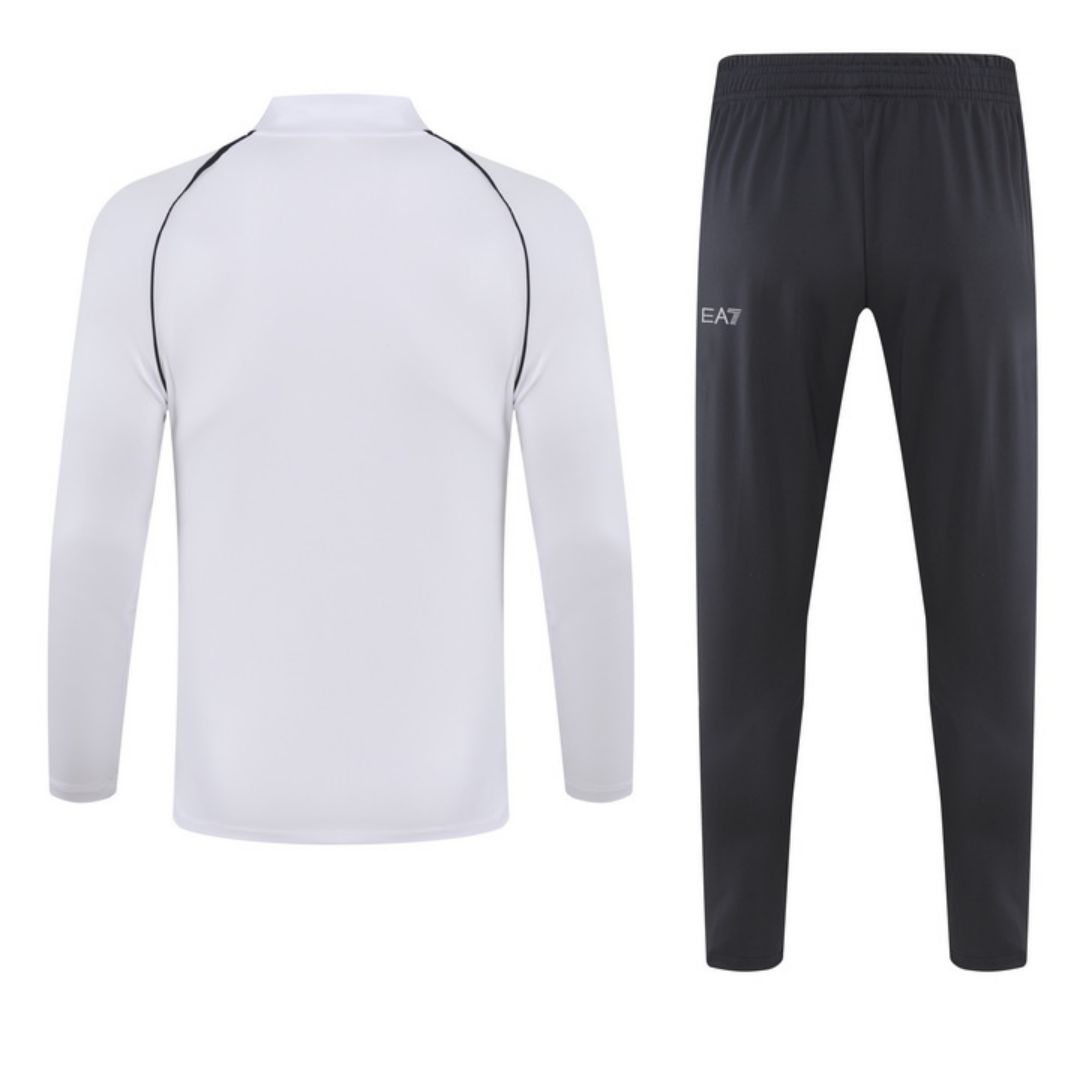 Napoli Zipper Sweatshirt Kit(Top+Pants) White 2023/24 - view 3