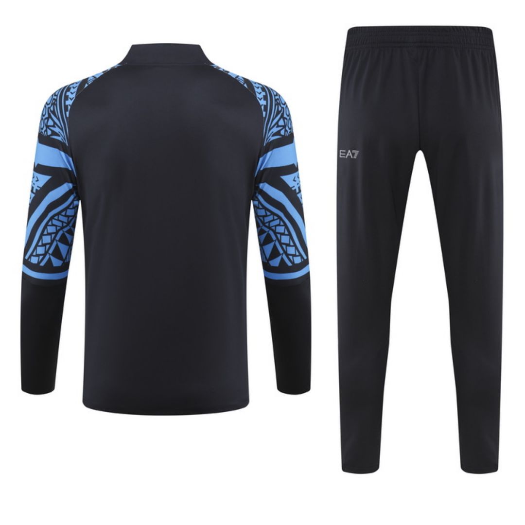 Napoli Zipper Sweatshirt Kit(Top+Pants) Navy 2023/24 - view 3