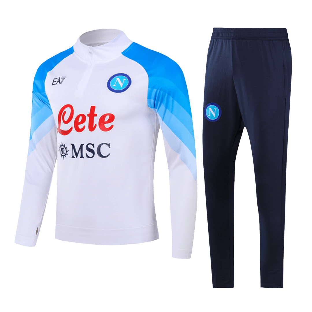 Napoli Zipper Sweatshirt Kit(Top+Pants) White 2023