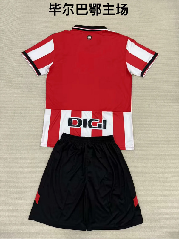 25-26 Athletic Club de Bilbao Home Soccer Kids Kit Jersey+Shorts - view 3