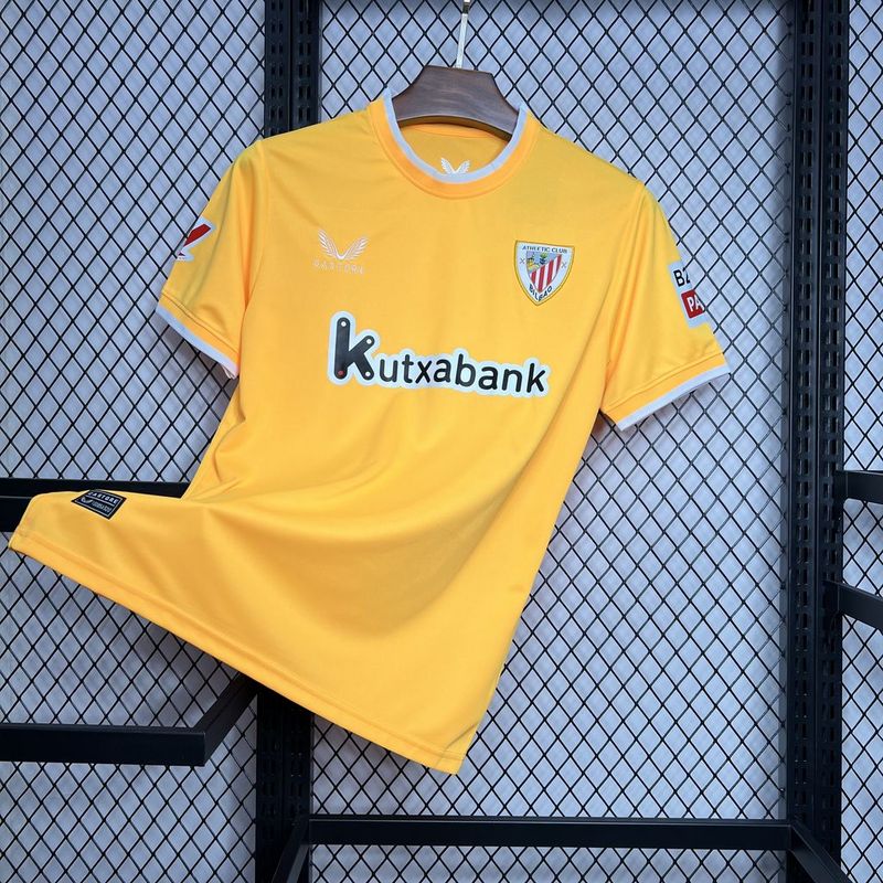 24-25 Athletic Club de Bilbao Yellow Goalkeeper Soccer Jersey - view 5