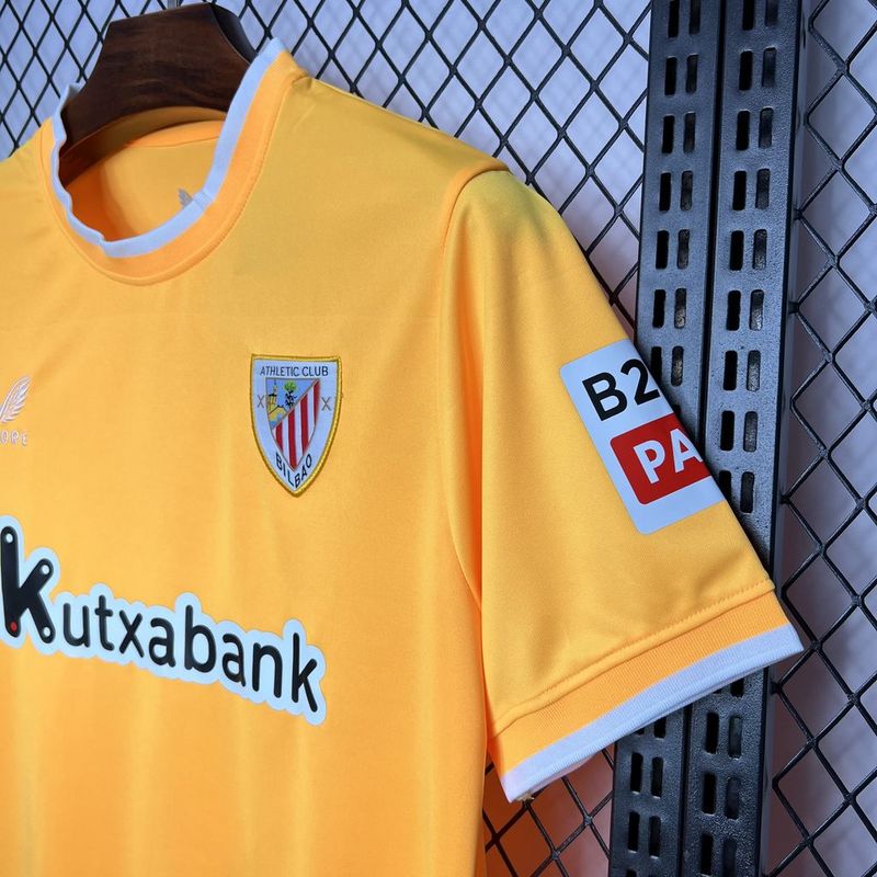 24-25 Athletic Club de Bilbao Yellow Goalkeeper Soccer Jersey - view 9