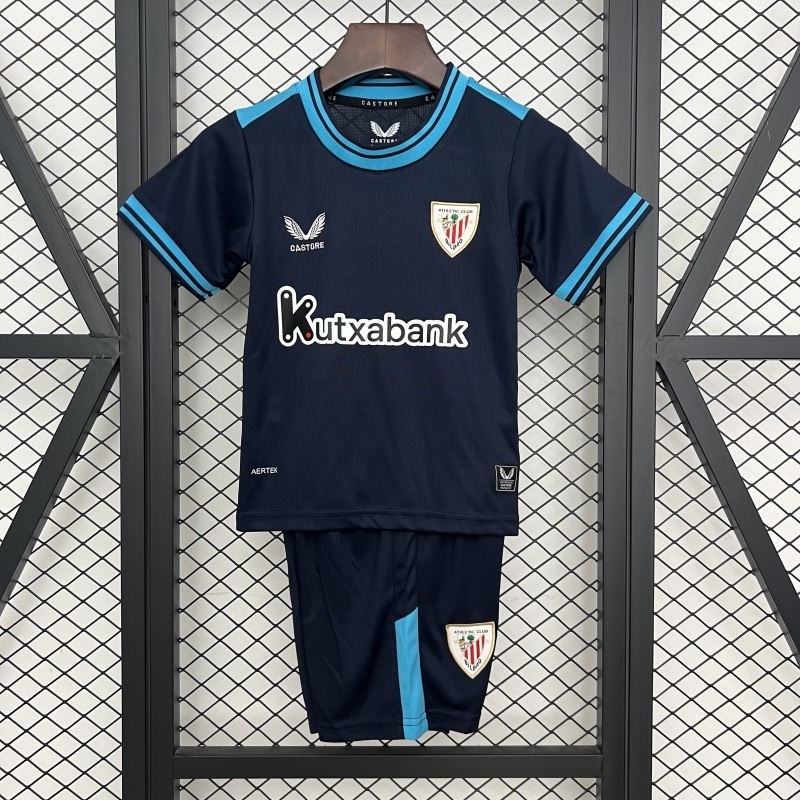 25-26 Athletic Club de Bilbao Away Soccer Kids Kit Jersey+Shorts