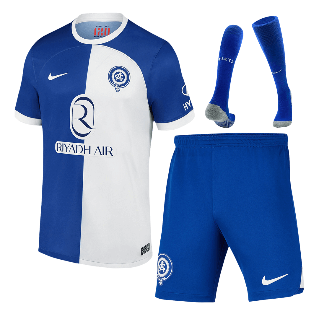 23-24 Atletico Madrid 120 Anniversary Away Jersey+Shorts+Socks