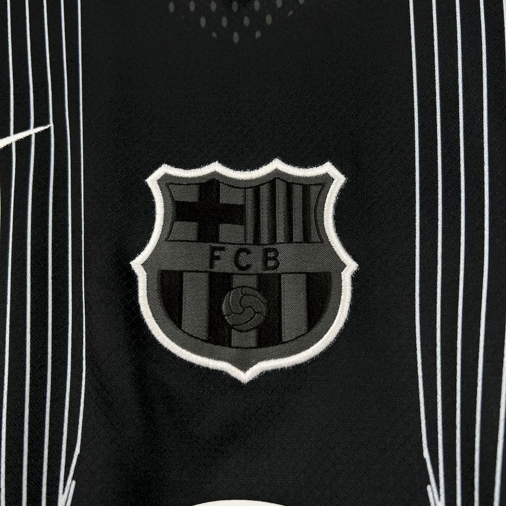 25-26 Barcelona Black Special Edition Soccer Shirt - view 3