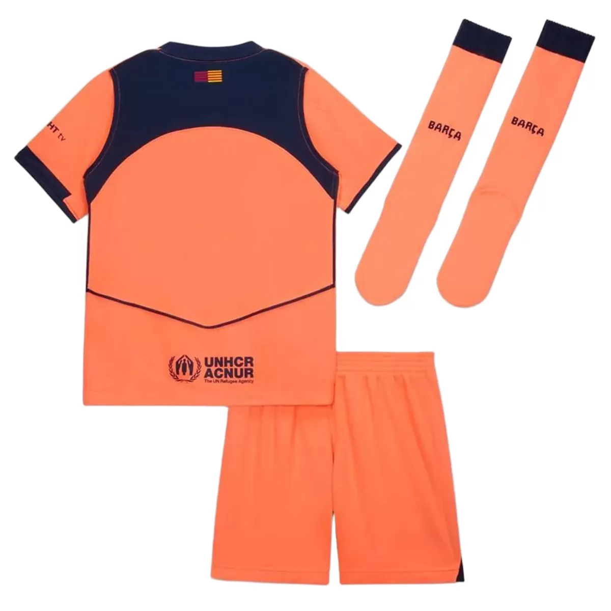 25-26 Barcelona Third Away Soccer Full Kids Kit Jersey+Shorts+Socks - view 3