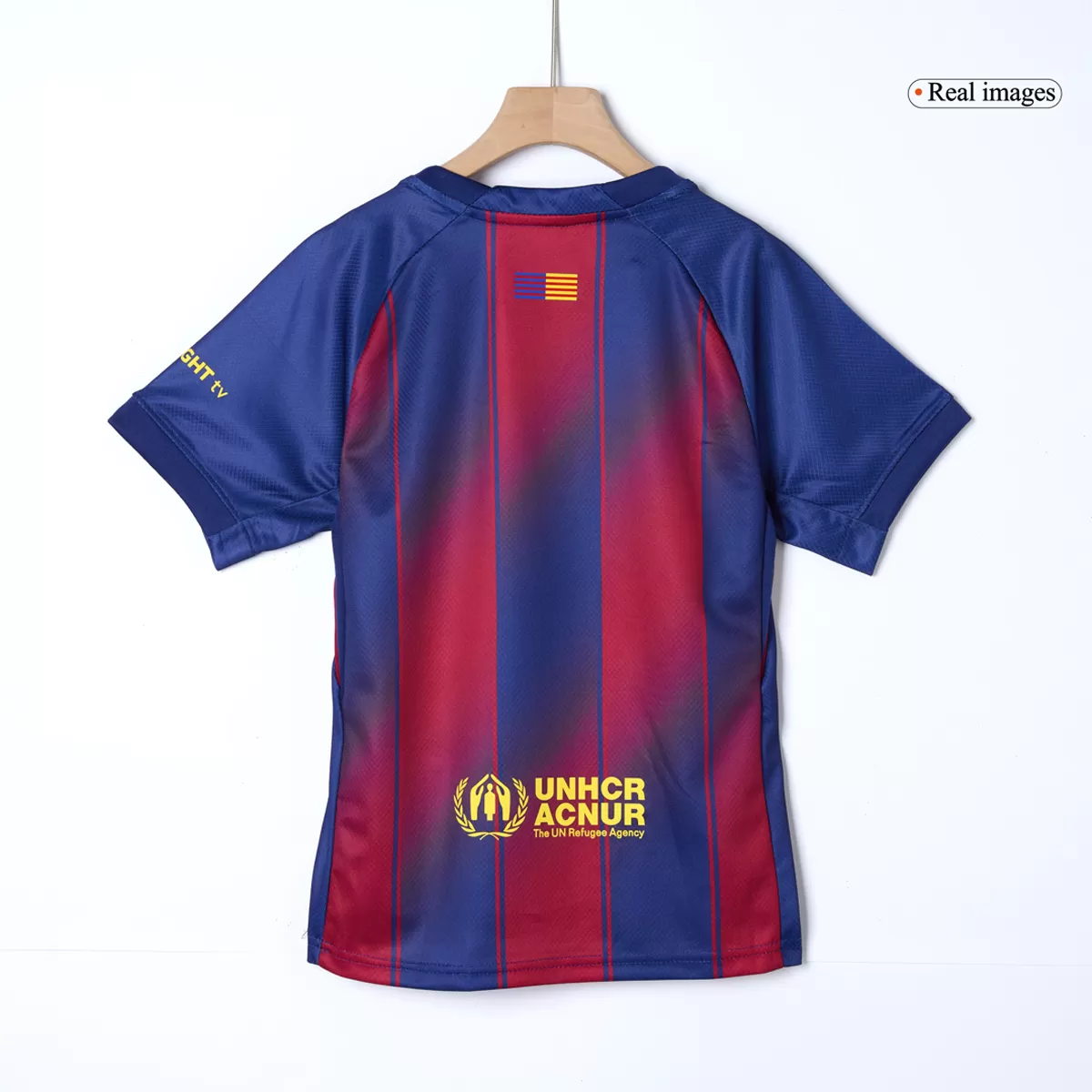 25-26 Barcelona Red Blue Home Soccer Full Kids Kit Jersey+Shorts+Socks - view 5