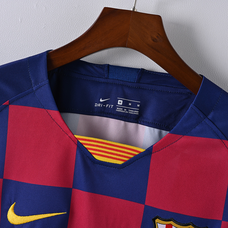 2019-20 Barcelona Home Soccer Retro Jersey - view 4