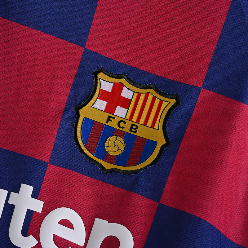 2019-20 Barcelona Home Soccer Retro Jersey - view 6