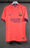 14-15 Barcelona Away Retro Jersey Player Version Pink - view 1