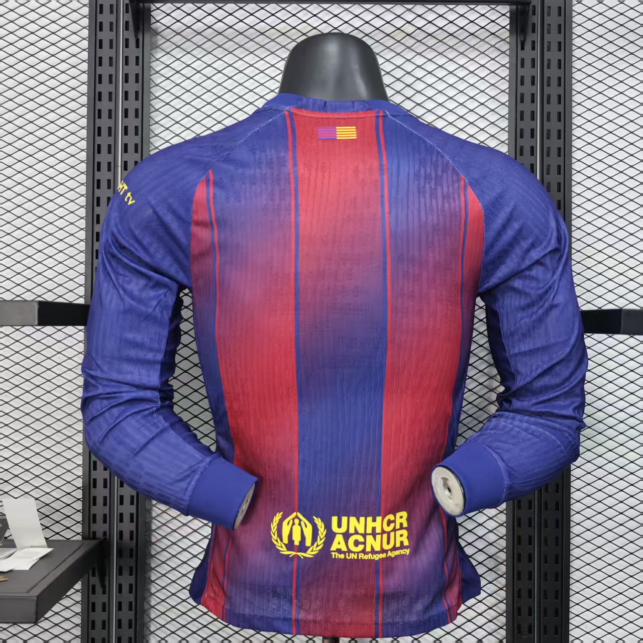 25-26 Barcelona Red Blue Home Soccer Jersey Long Sleeve - view 3