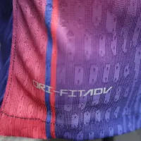 25-26 Barcelona Red Blue Home Soccer Jersey Long Sleeve - view 12