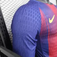 25-26 Barcelona Red Blue Home Soccer Jersey Long Sleeve - view 6