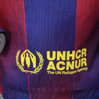 25-26 Barcelona Red Blue Home Soccer Jersey Long Sleeve - view 8