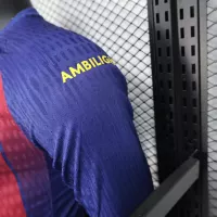 25-26 Barcelona Red Blue Home Soccer Jersey Long Sleeve - view 10