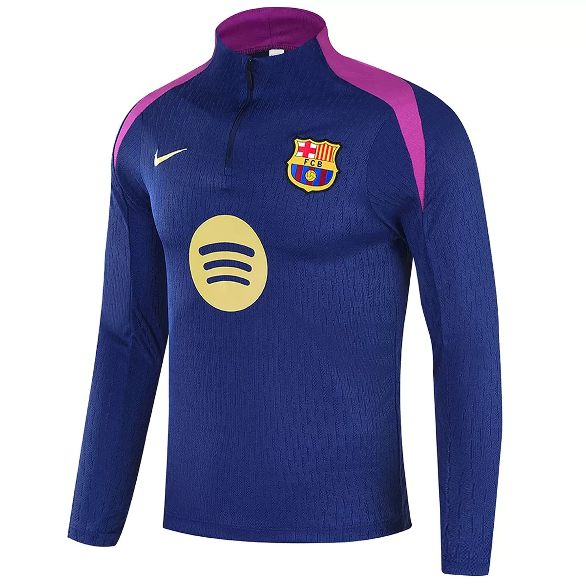25-26 Barcelona 1/4 Zipper Sweat Kit(Top+Pants) Navy - view 3